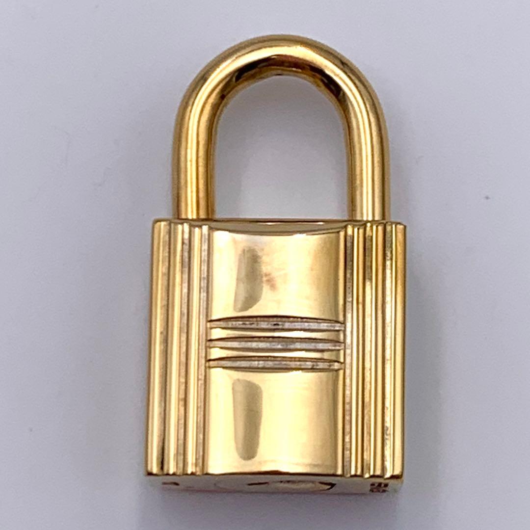 HERMES エルメス カデナ　24Kメッキ　No.117　117番　鍵付き