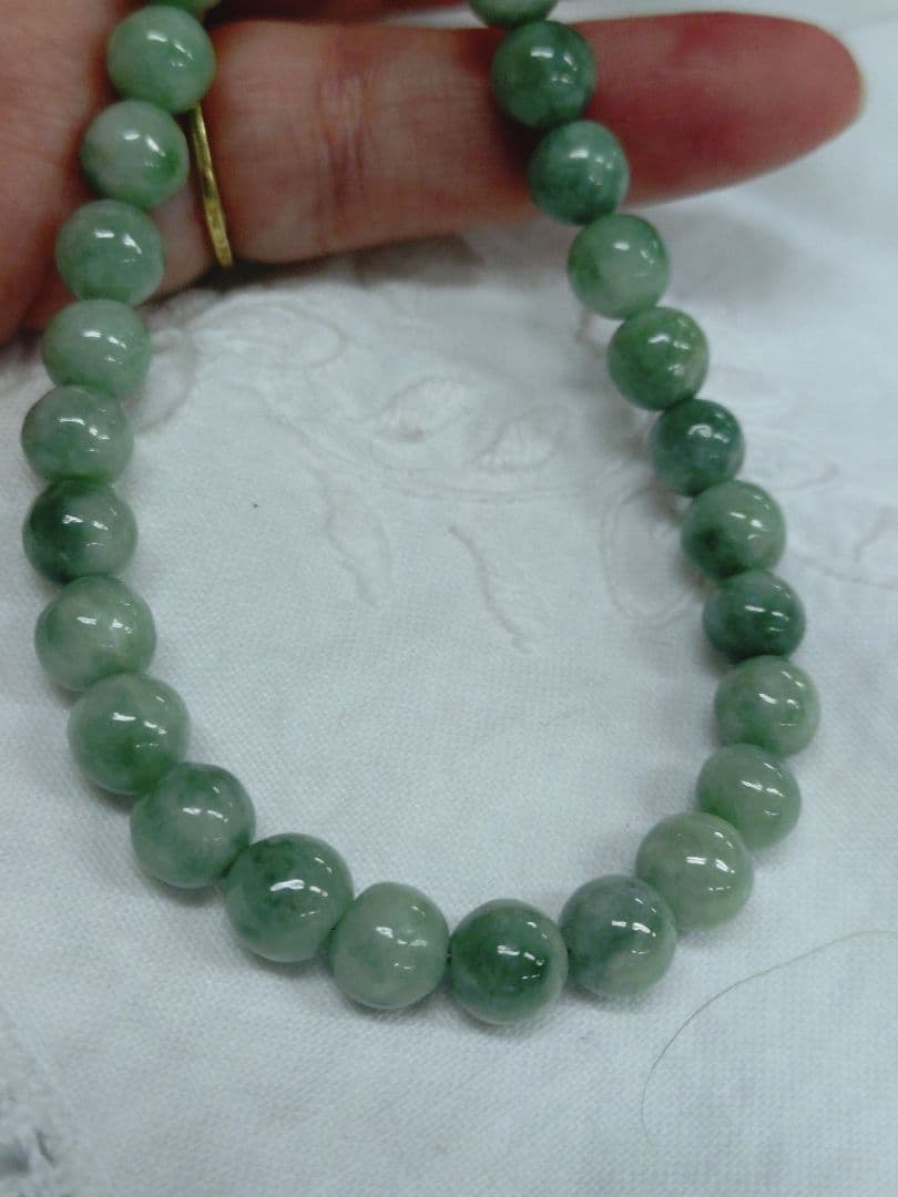 k18 翡翠ネックレス 天然石ネックレス ジェダイト 硬玉