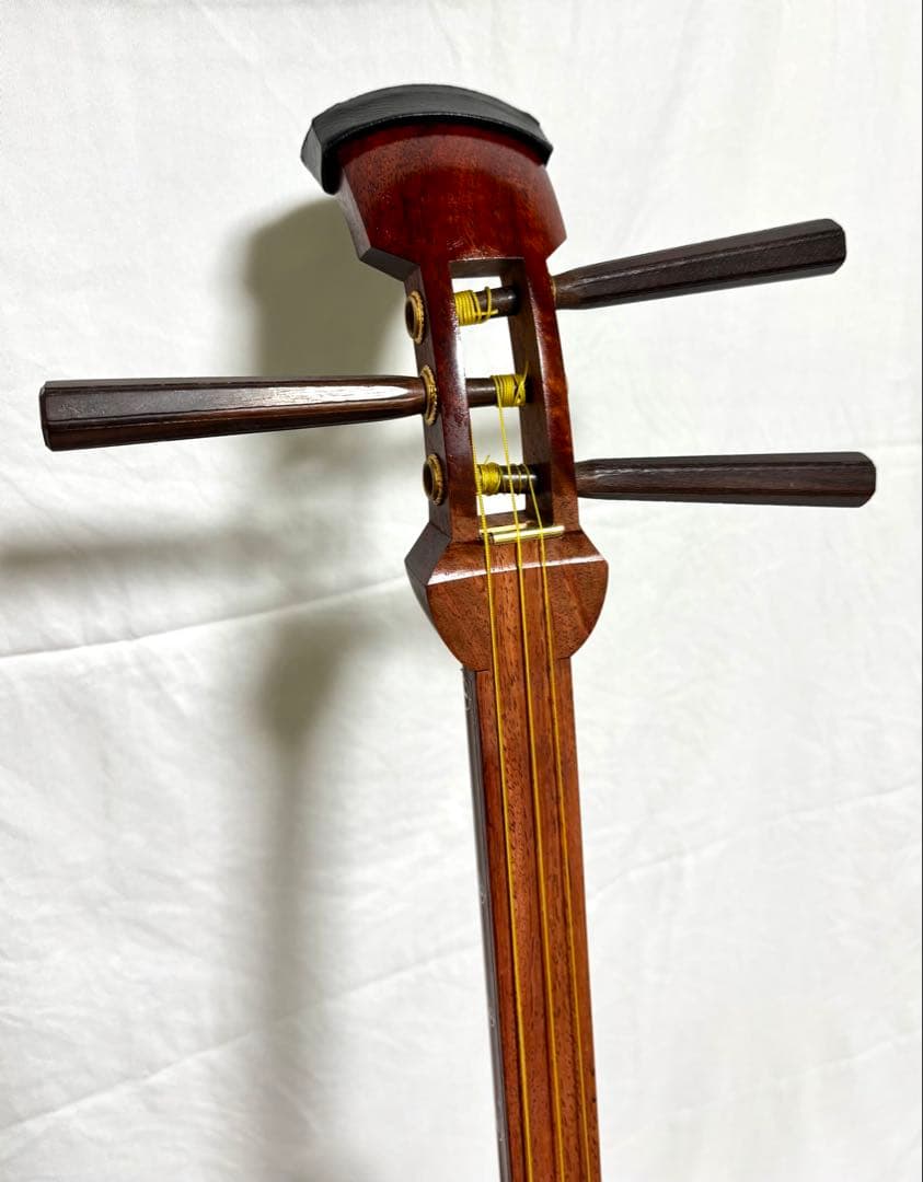 三味線セット 経木 中棹 三つ折れ 付属品 破れ無し