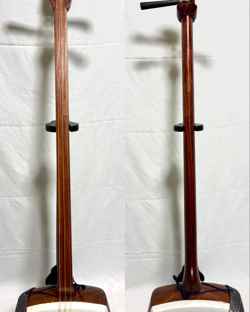 三味線セット 経木 中棹 三つ折れ 付属品 破れ無し