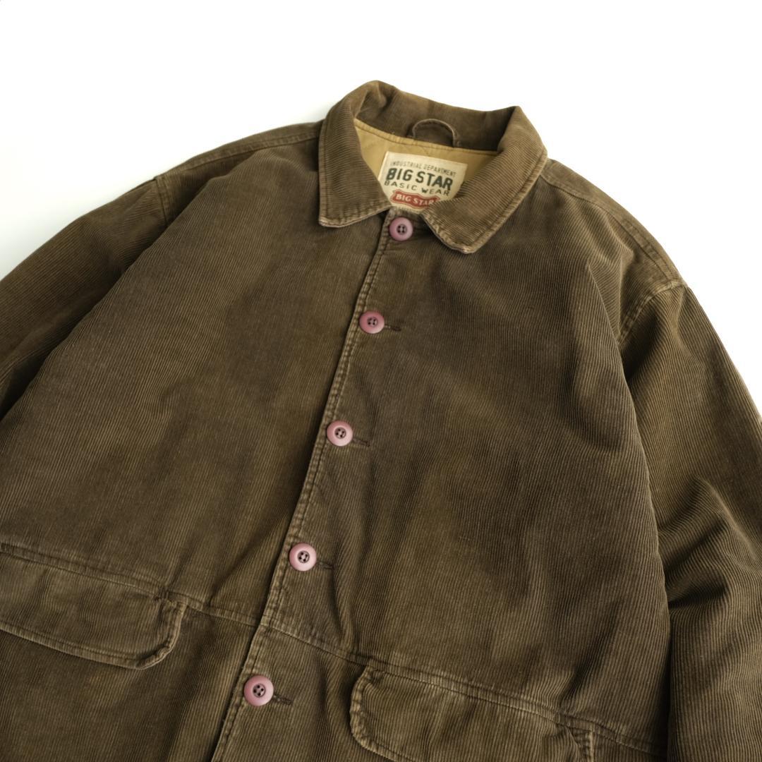 BIG STAR 90s 中綿　コーデュロイジャケット　 ミドル丈　L.