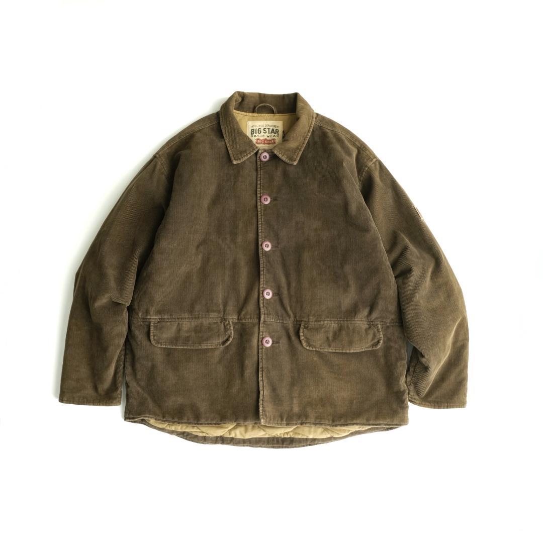BIG STAR 90s 中綿　コーデュロイジャケット　 ミドル丈　L.