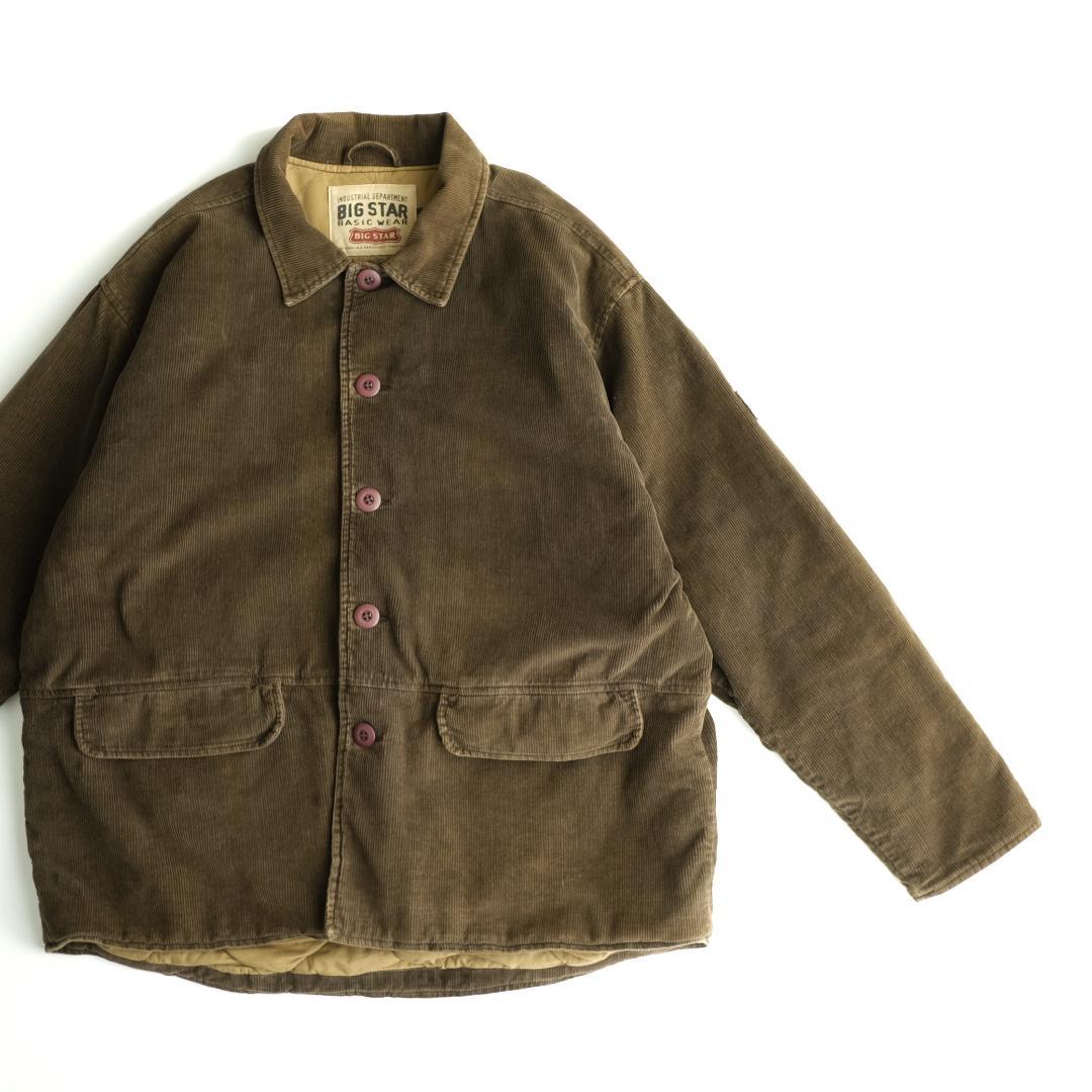 BIG STAR 90s 中綿　コーデュロイジャケット　 ミドル丈　L.