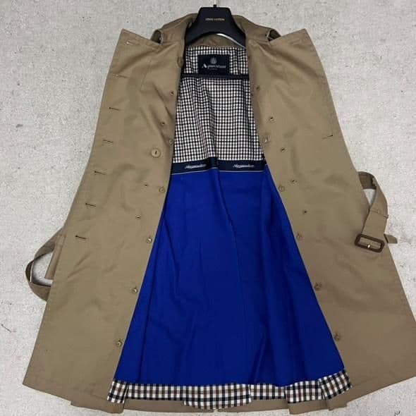 ✨希少✨アクアスキュータム トレンチコート チェック ベルト ライナー 大草直子