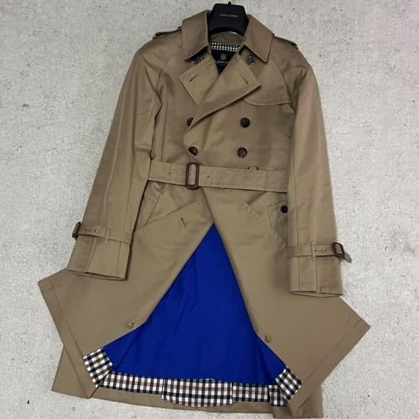 ✨希少✨アクアスキュータム トレンチコート チェック ベルト ライナー 大草直子