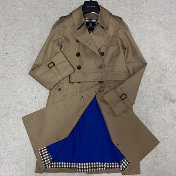 ✨希少✨アクアスキュータム トレンチコート チェック ベルト ライナー 大草直子