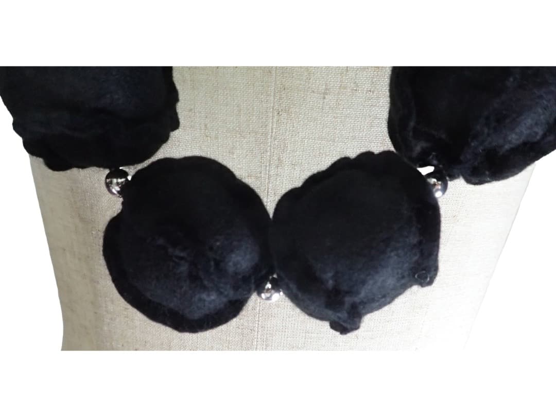 トリコ コムデギャルソン tricot デザイン ネックレス チョーカー 布製