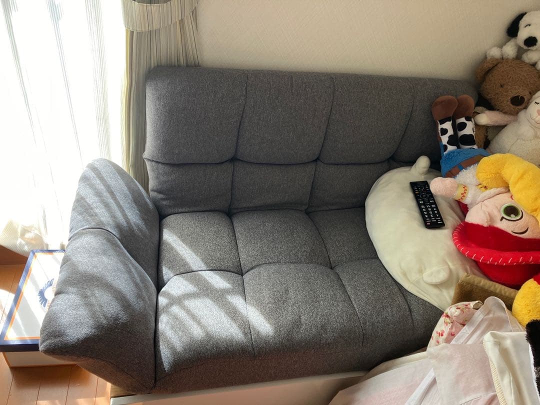 けちゃっぷ様限定ニトリ　コンパクトソファ ポケットO GY