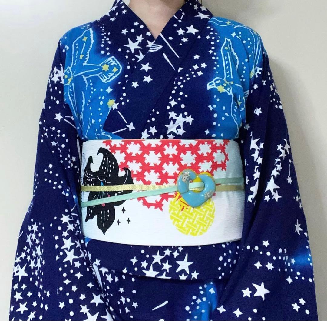 ハセガワアヤ　ばらいろ　半幅帯　ユリ　百合