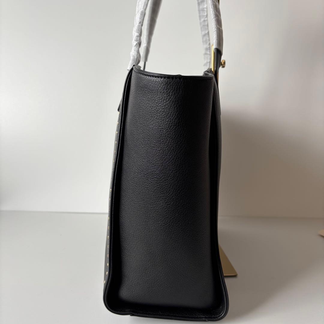 【新品未使用】サマンサタバサ　スタッズトートバック　A4サイズ　大容量　黒