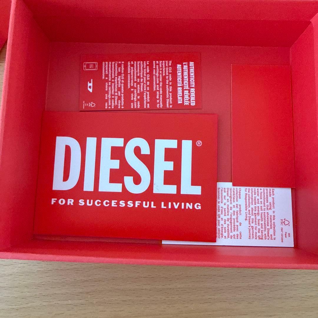 DIESEL 本革 三つ折り財布 黒 値下げ⭕️