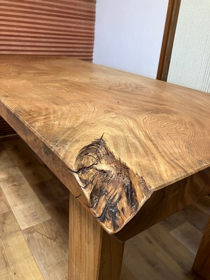 欅　ケヤキ　けやき　無垢　ダイニングテーブル　テーブル