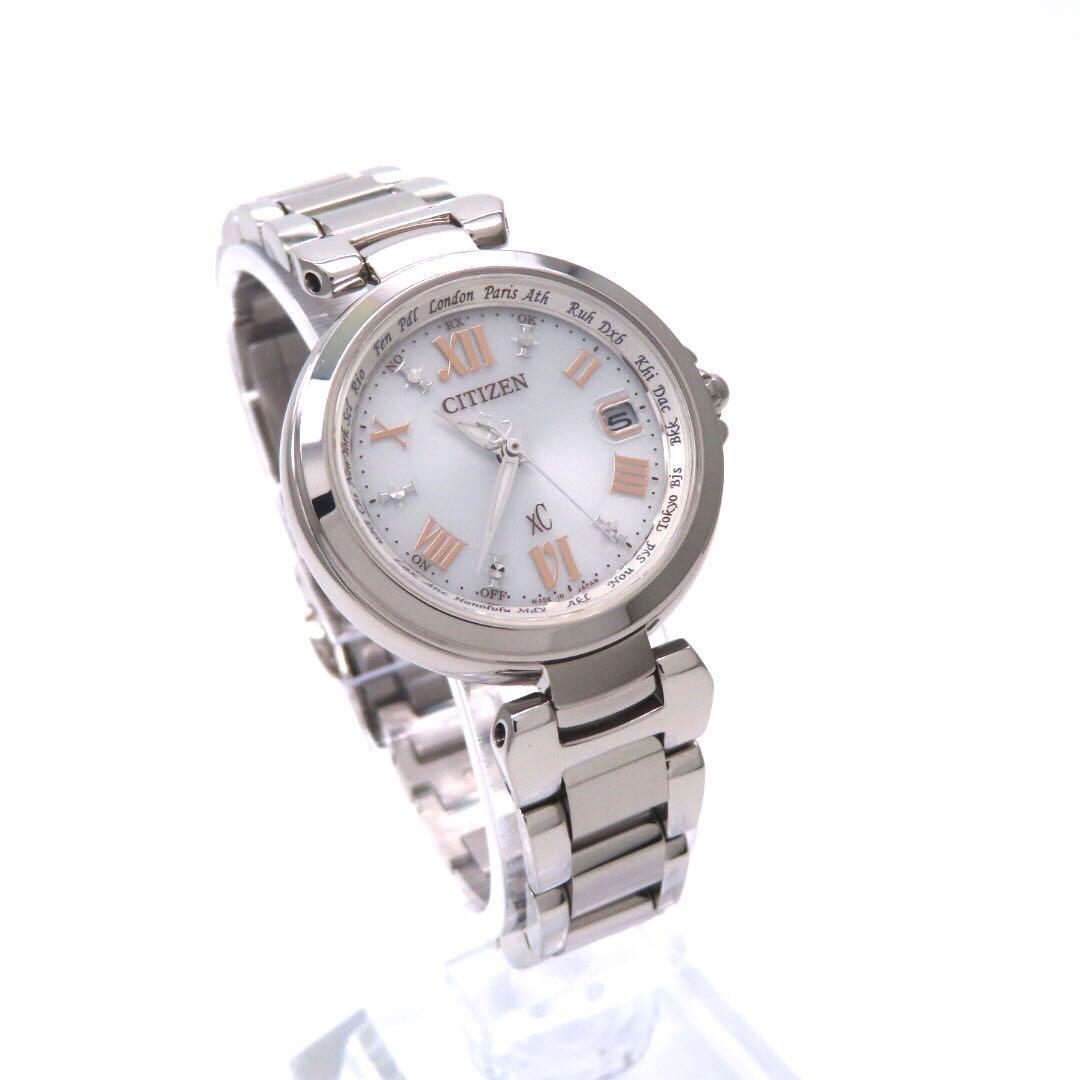 ☆新品同様 EC1030 50A クロスシー 電波ソーラー シチズン 時計