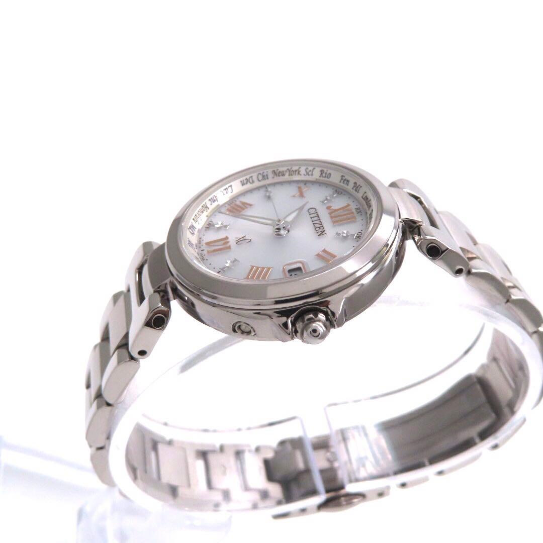 ☆新品同様 EC1030 50A クロスシー 電波ソーラー シチズン 時計