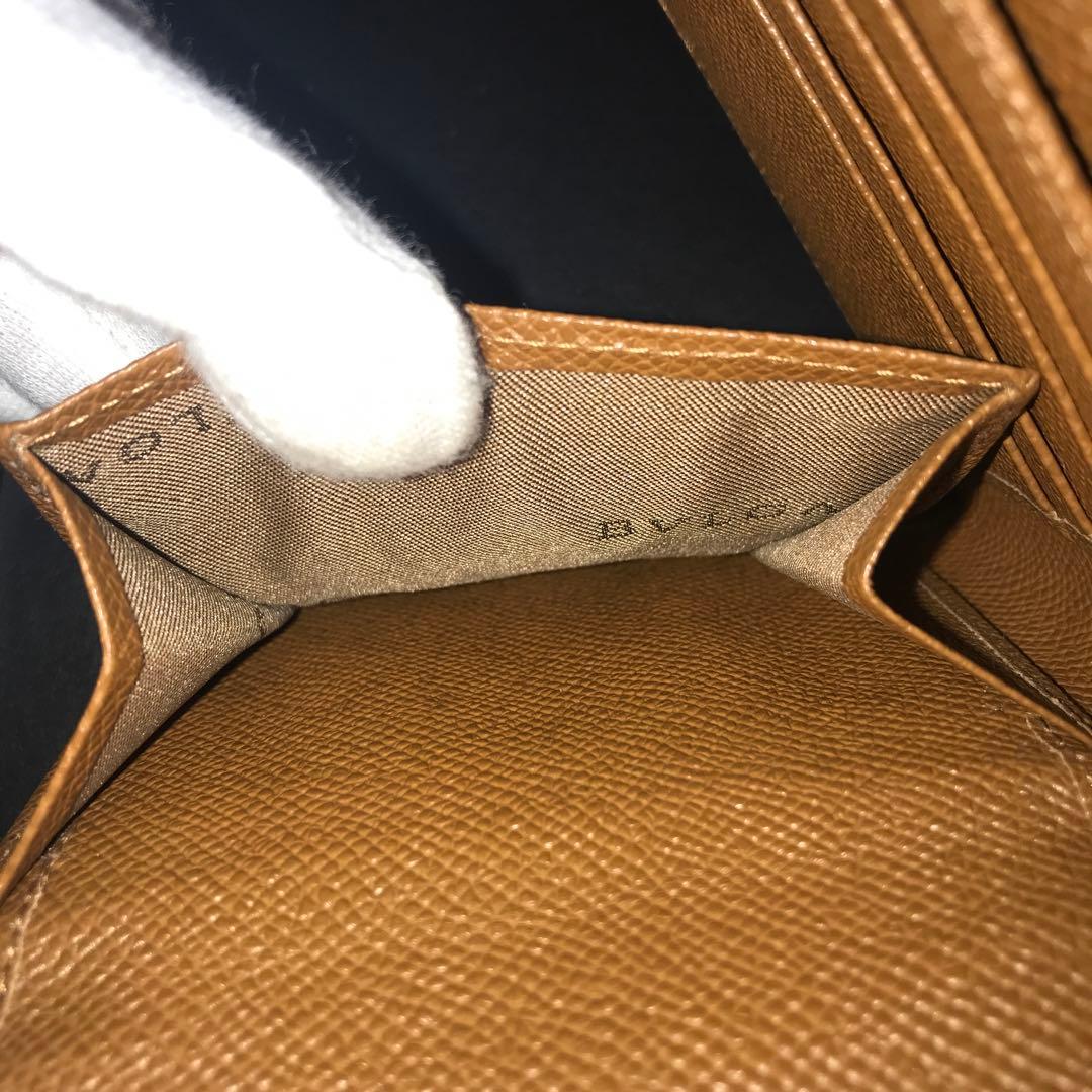 【未使用美品】BVLGARI ブルガリ ブラウンレザー 二つ折り財布 イタリア製