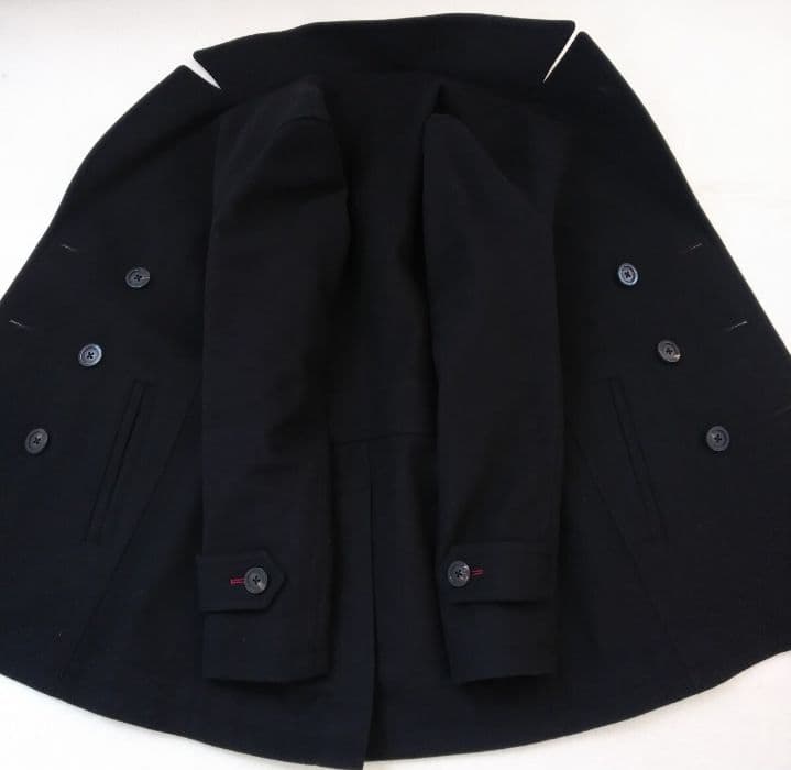 【極美品 M】バーバリーブラックレーベル 幻の 最高級 Pコート 中綿入りウール