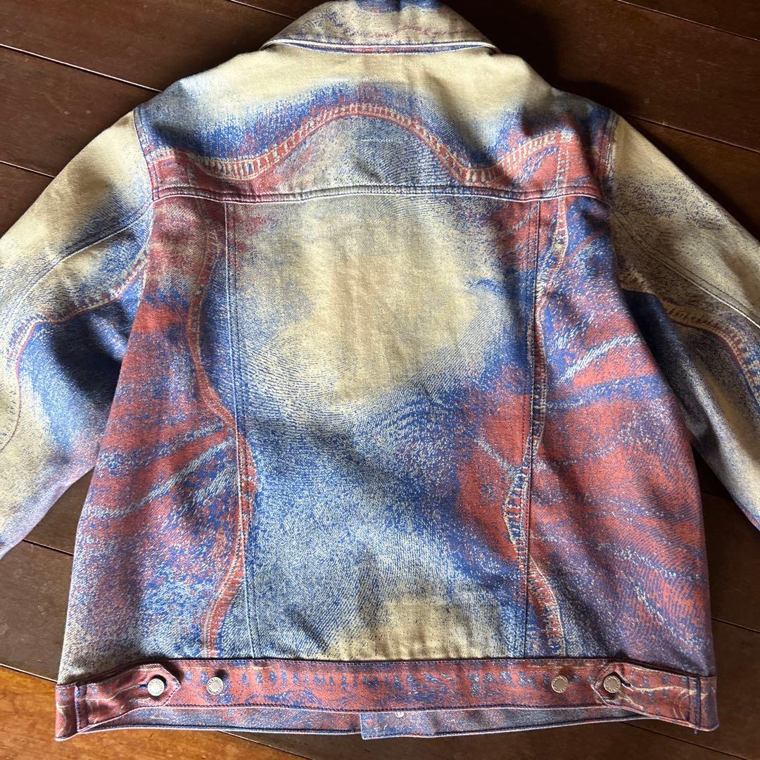 camper lab カンペールラボ デニムジャケット プリントデニム