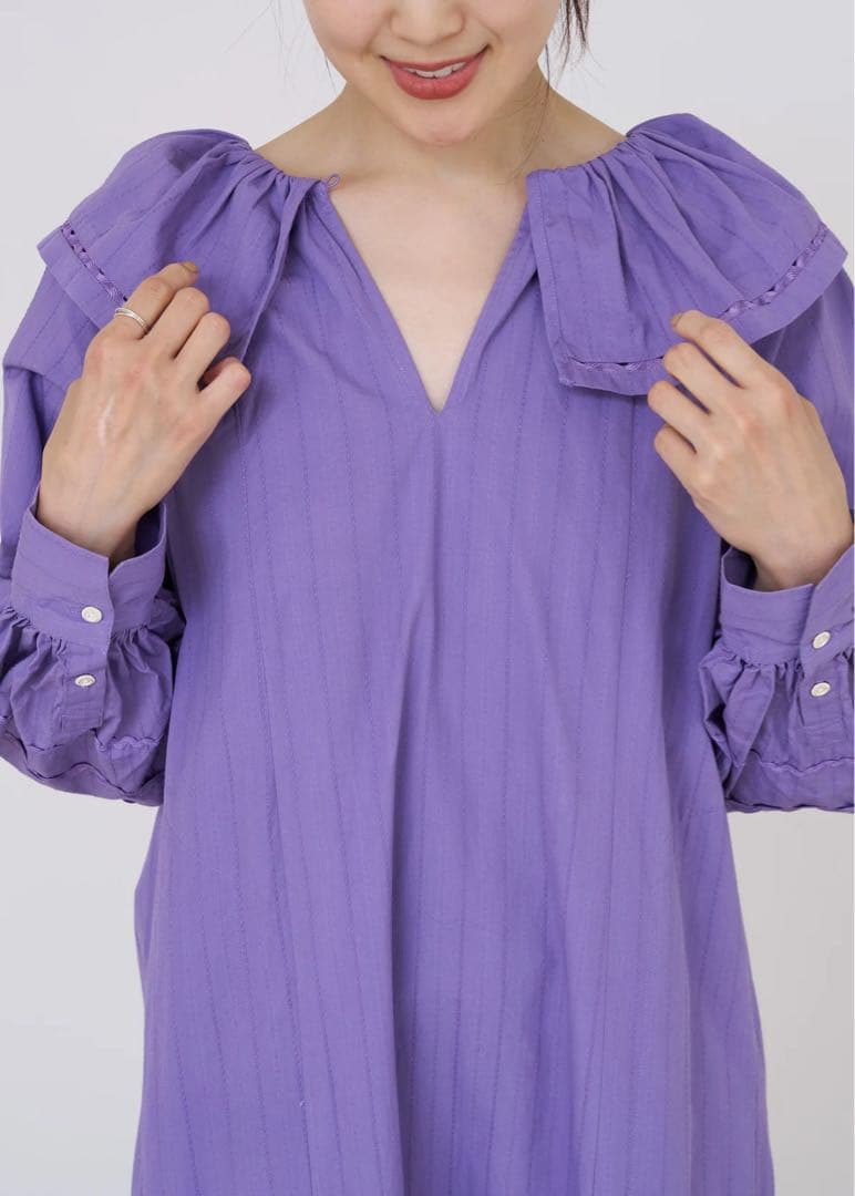 ne Quittez pas ヌキテパ　ワンピース　パープル　Sサイズ