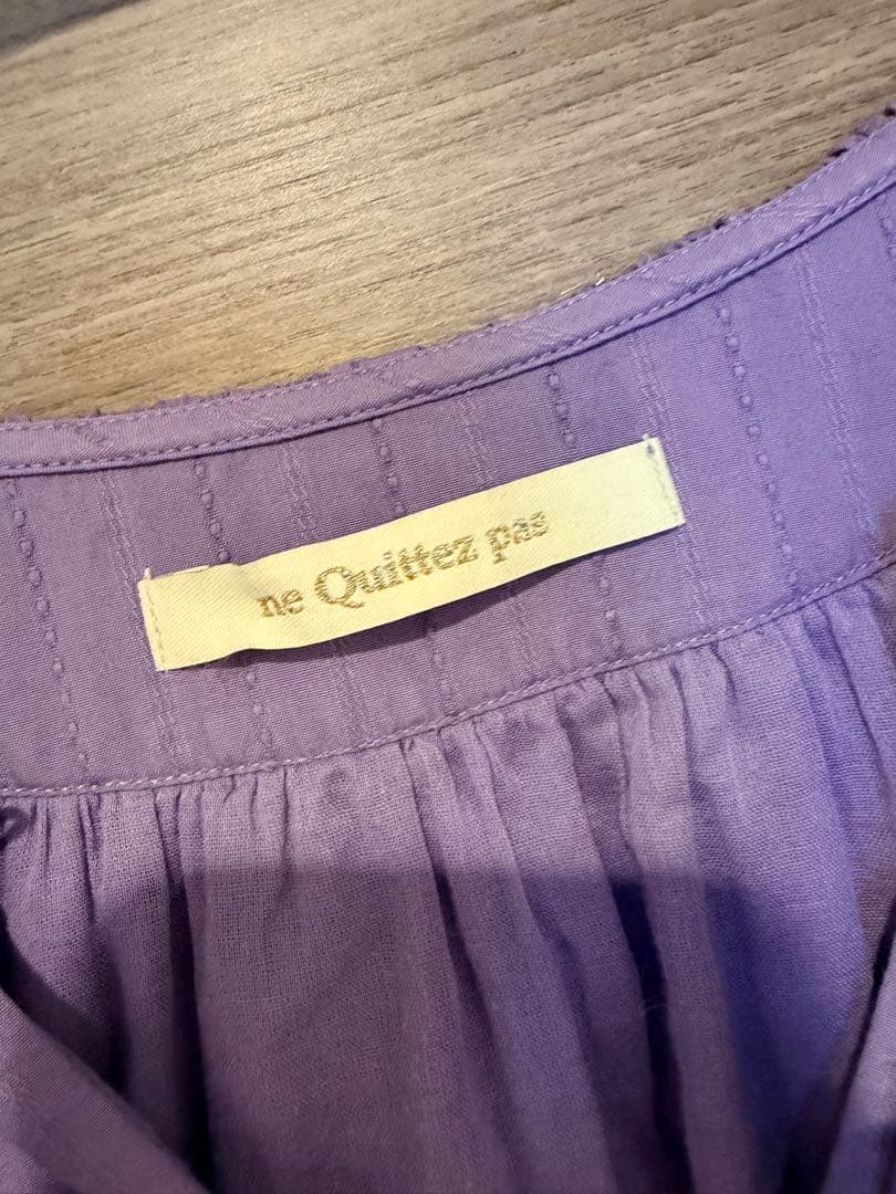 ne Quittez pas ヌキテパ　ワンピース　パープル　Sサイズ