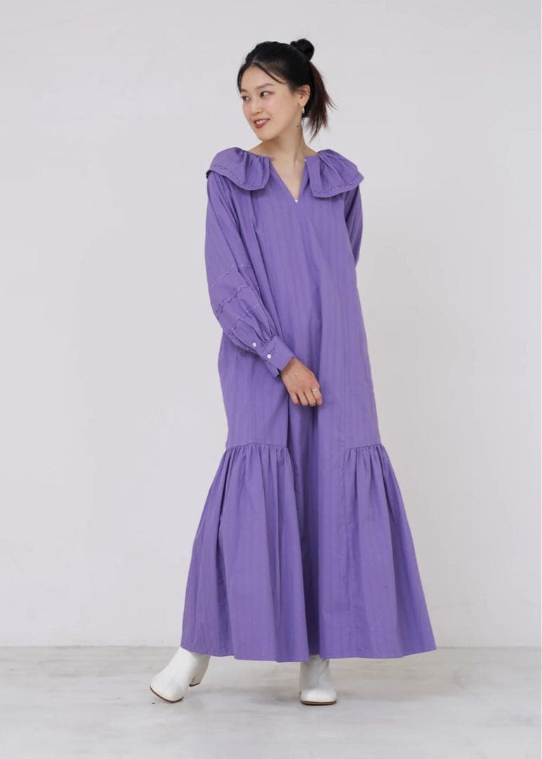 ne Quittez pas ヌキテパ　ワンピース　パープル　Sサイズ