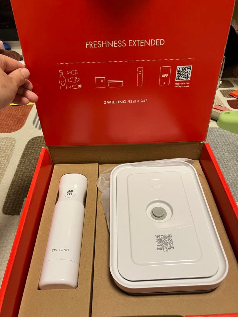 フレッシュ&セーブ　真空パック機　スターター7点セット　ガラスコンテナM/L