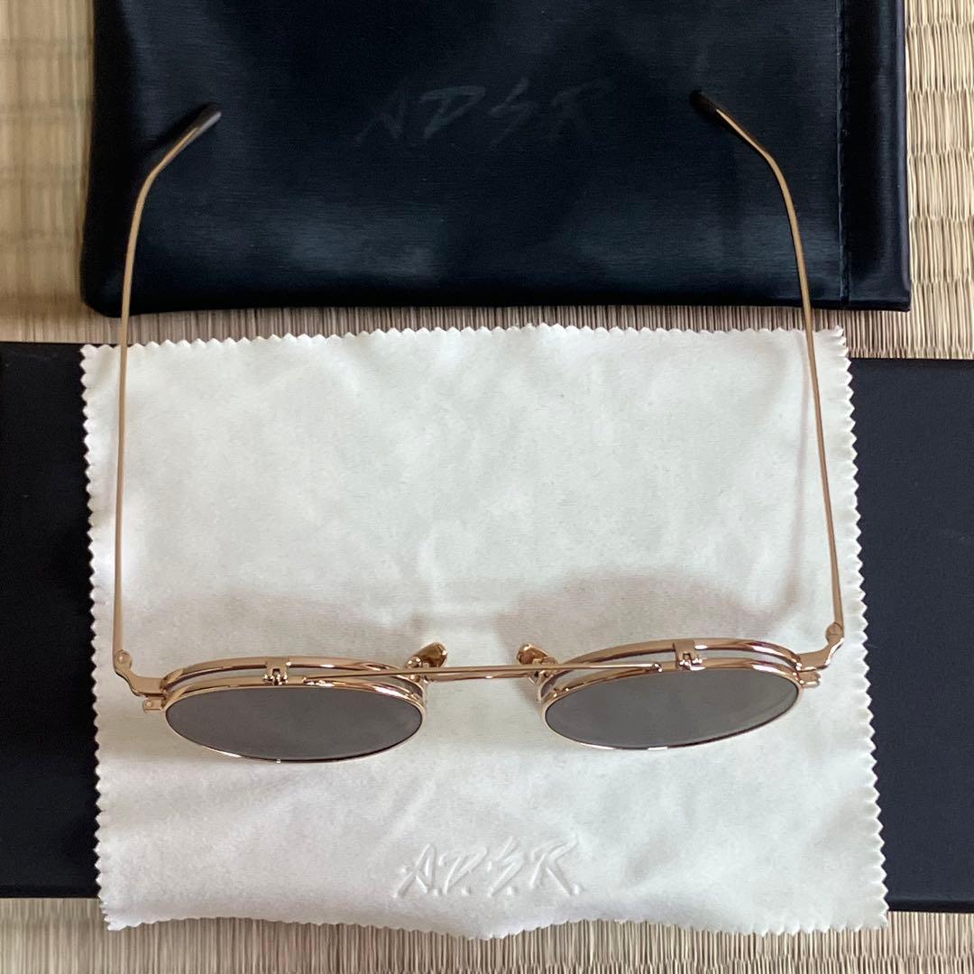 美品　A.D.S.R. adsr サングラス LARS ラーシュ 02 ゴールド