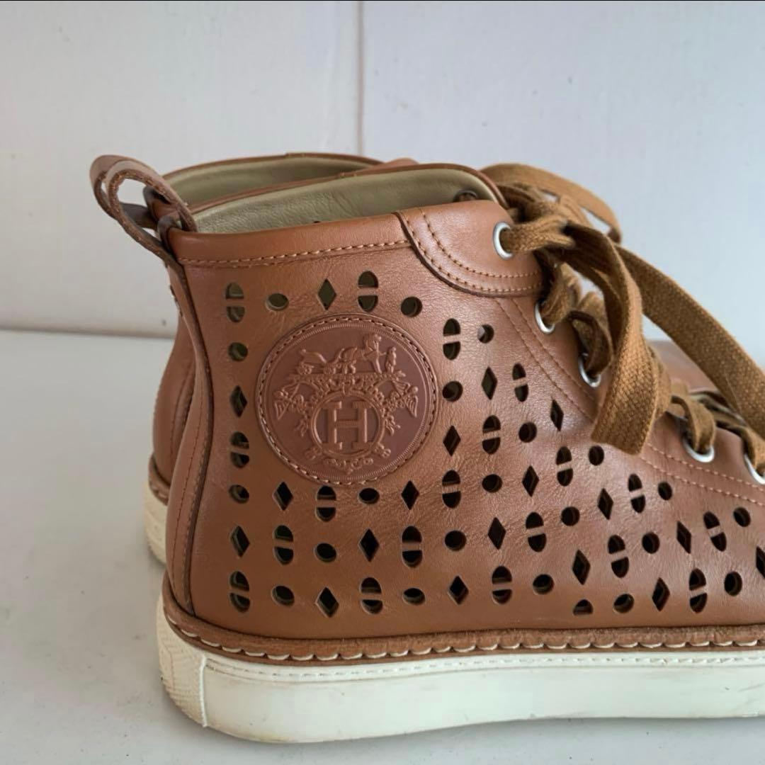 【美品】HERMES スニーカー　革靴　36