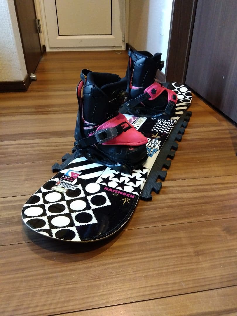 【初心者・練習用に】SPOON 女の子向け キッズ用 スノーボードセット！！