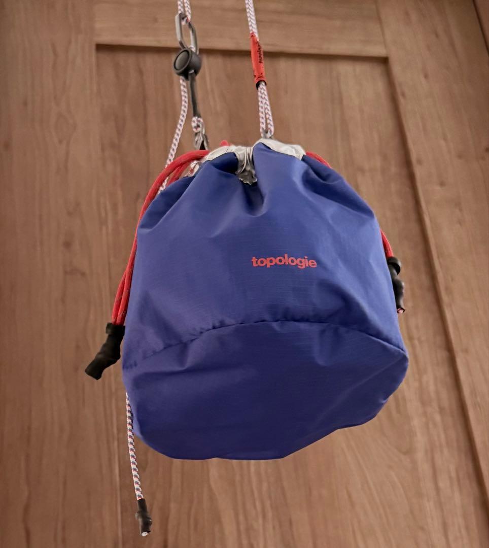 topologie トポロジー リバーシブル巾着バッグ+ショルダーストラップ