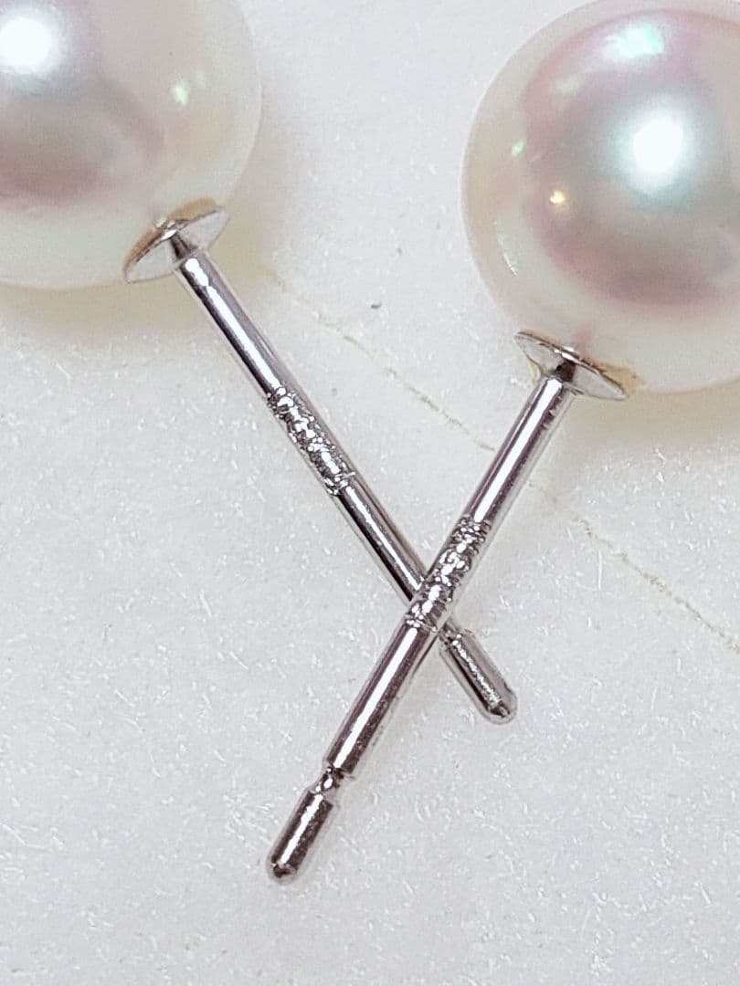 同梱 未使用品 k14WG あこや本真珠 ピアス