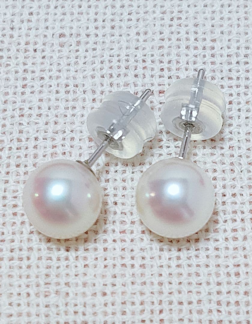 同梱 未使用品 k14WG あこや本真珠 ピアス