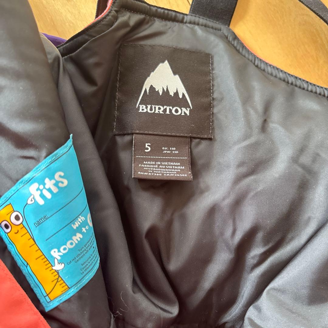 BURTON スノーボード　ジャケット＋ビブ＋キャップセット（子ども用）