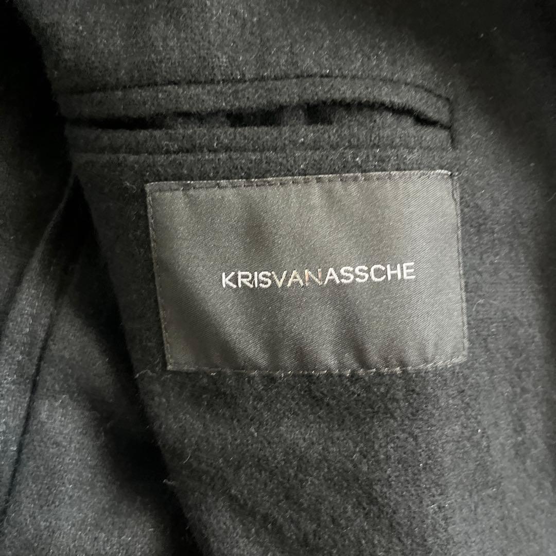 ル*ル様 kris van assche ウール　ジャケット　ブラック　46