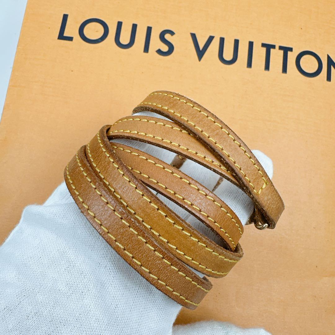 ルイヴィトン　純正　ヌメ革　ショルダーストラップ　細め