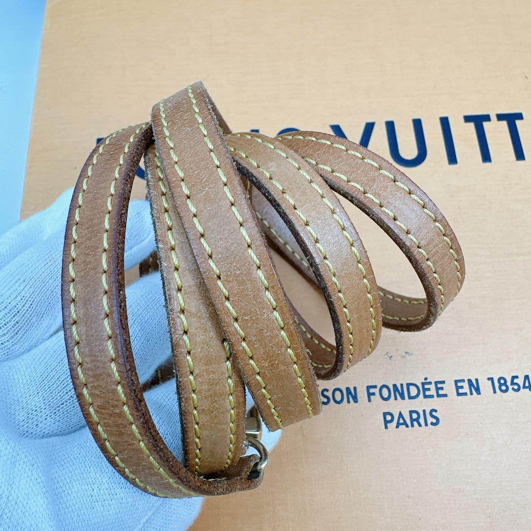 ルイヴィトン　純正　ヌメ革　ショルダーストラップ　細め