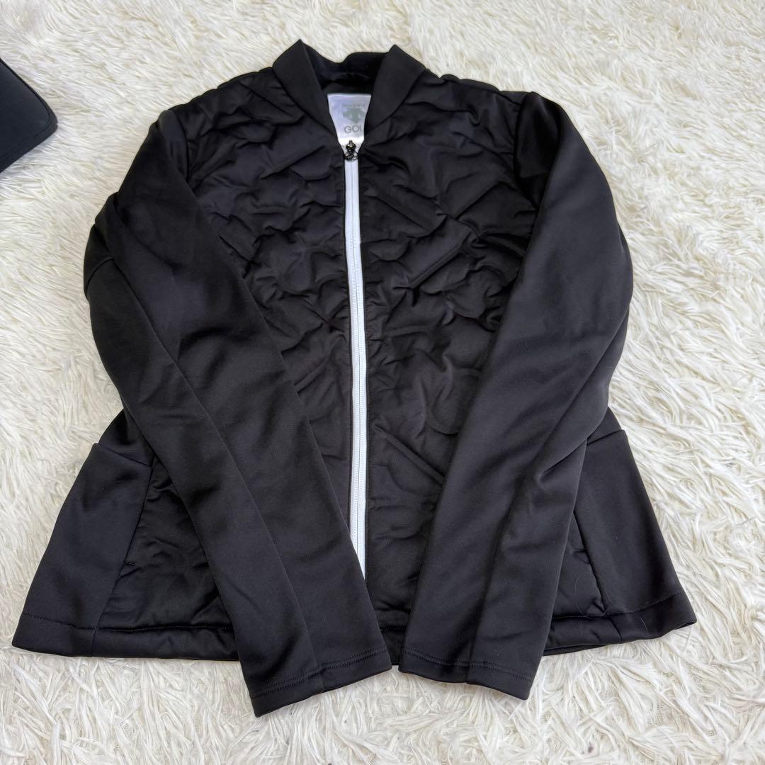 【デサントゴルフ】美品 セットアップ ダウン ブラック Mサイズ レディース