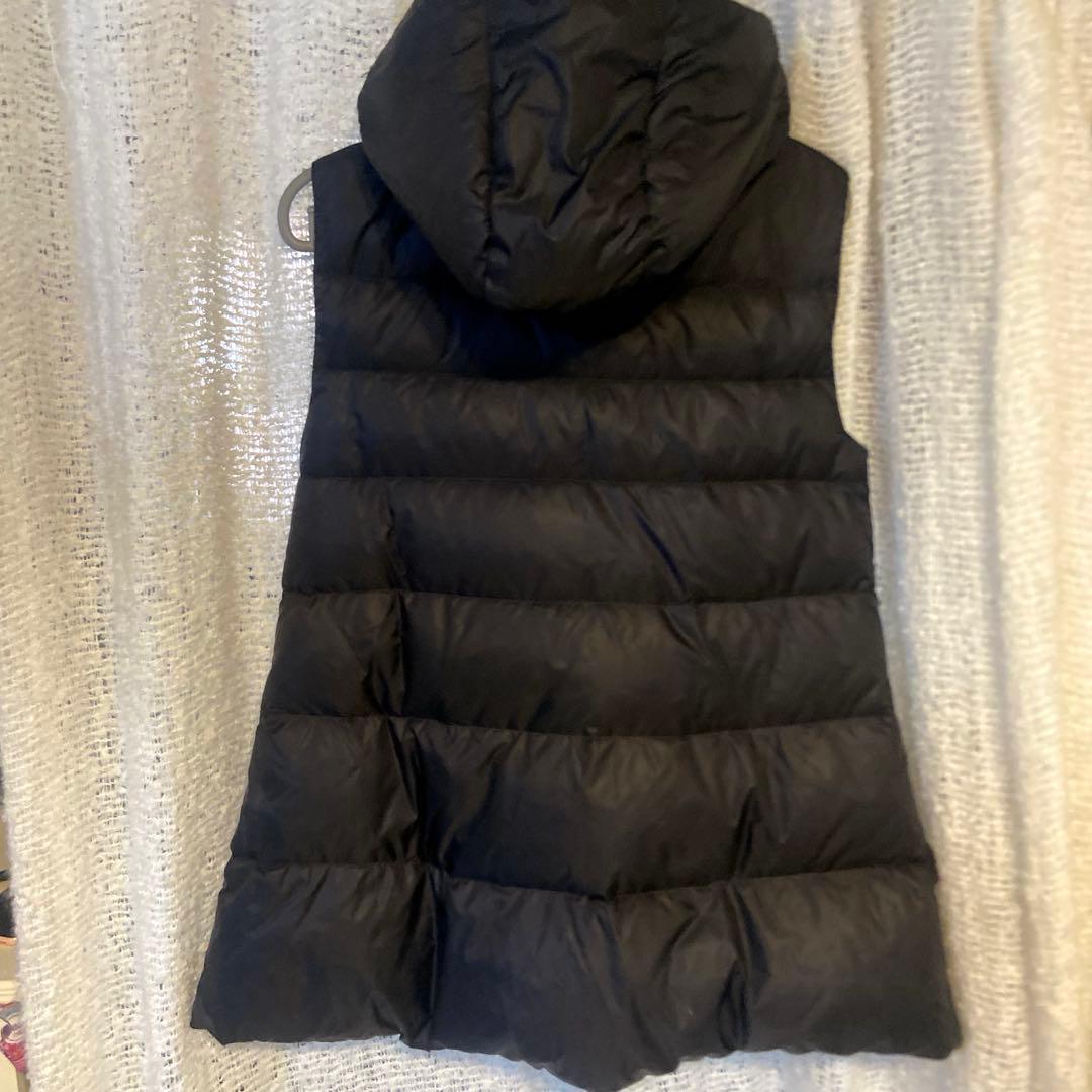 【良品】PRADA ロゴ プレート ダウン ベスト アウター ロング ナイロン