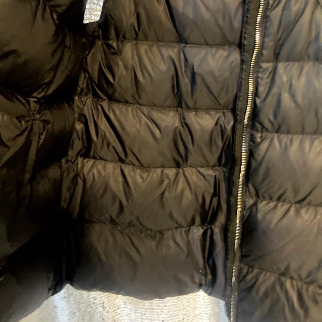 【良品】PRADA ロゴ プレート ダウン ベスト アウター ロング ナイロン