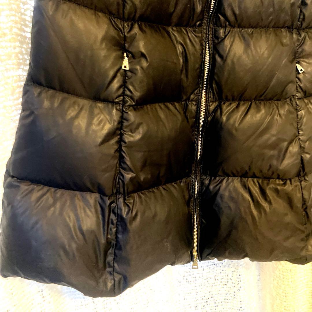 【良品】PRADA ロゴ プレート ダウン ベスト アウター ロング ナイロン