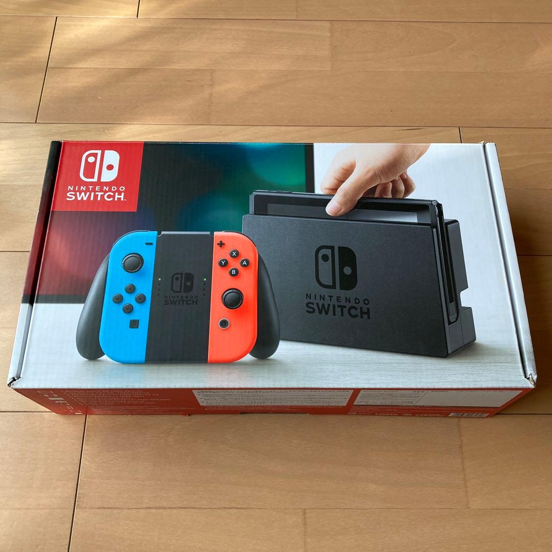 ①Nintendo Switch ネオンブルー、ネオンレッド