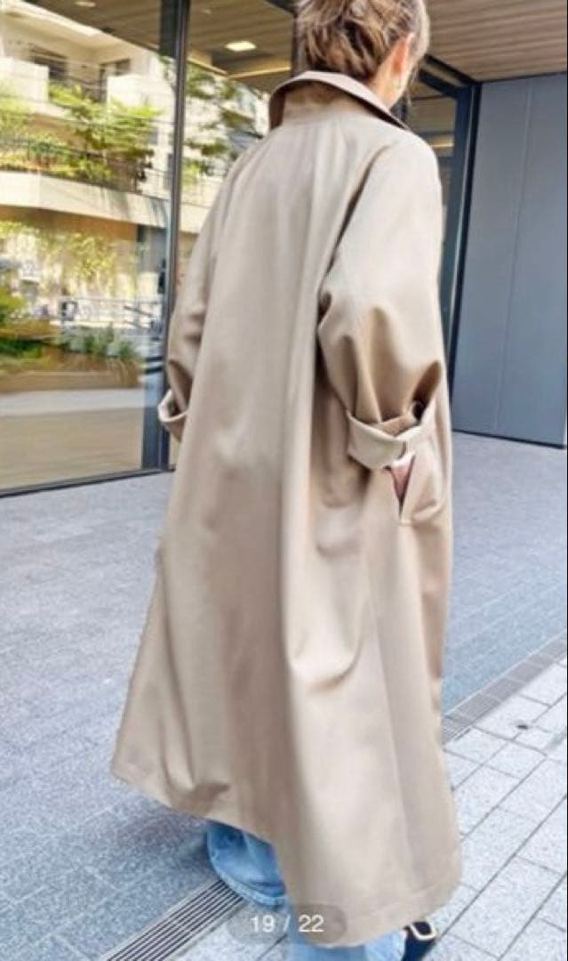 Spick & Span ステンカラーウールトレンチ　38