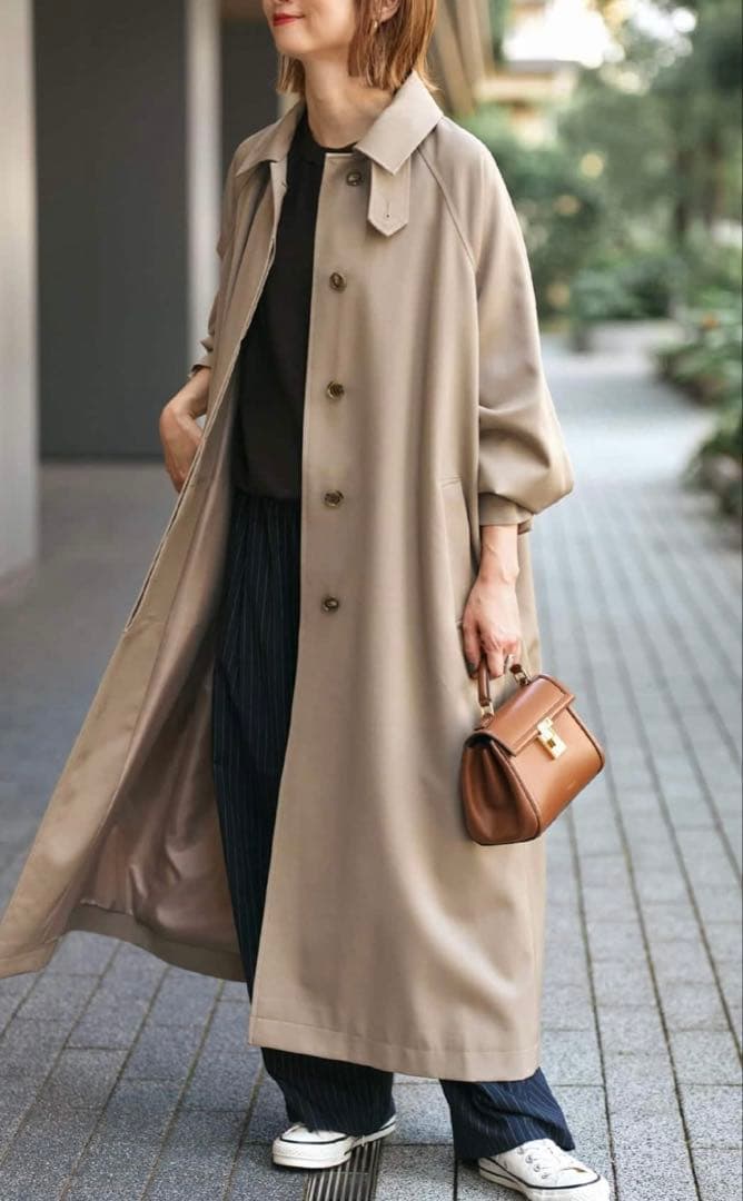 Spick & Span ステンカラーウールトレンチ　38