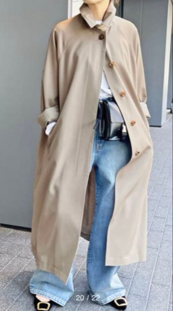 Spick & Span ステンカラーウールトレンチ　38