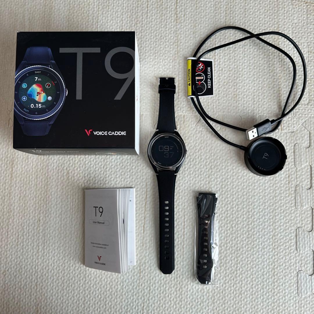 ボイスキャディ　GPSスマートゴルフウォッチ　T9 ブラック