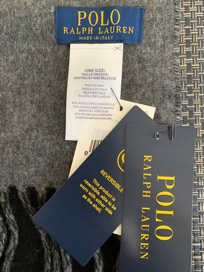 【新品/タグ付】POLO RALPH LAUREN リバーシブル マフラー
