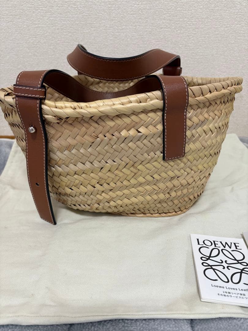 値下げ　LOEWE ロエベ　カゴバッグ　スモール　バスケット　美品