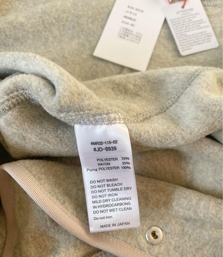 ◆新品 DANTON（ダントン） /ノーカラー フリース ジャケット（40）