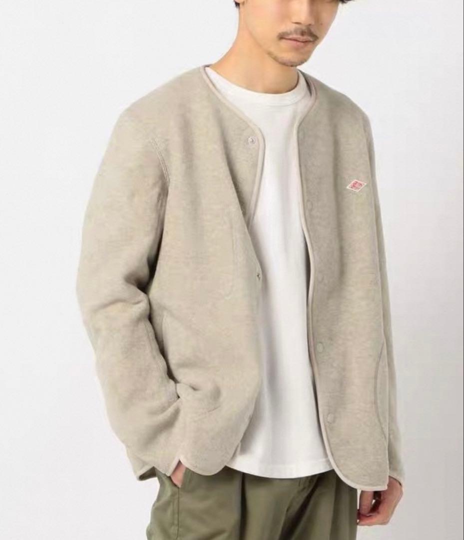 ◆新品 DANTON（ダントン） /ノーカラー フリース ジャケット（40）