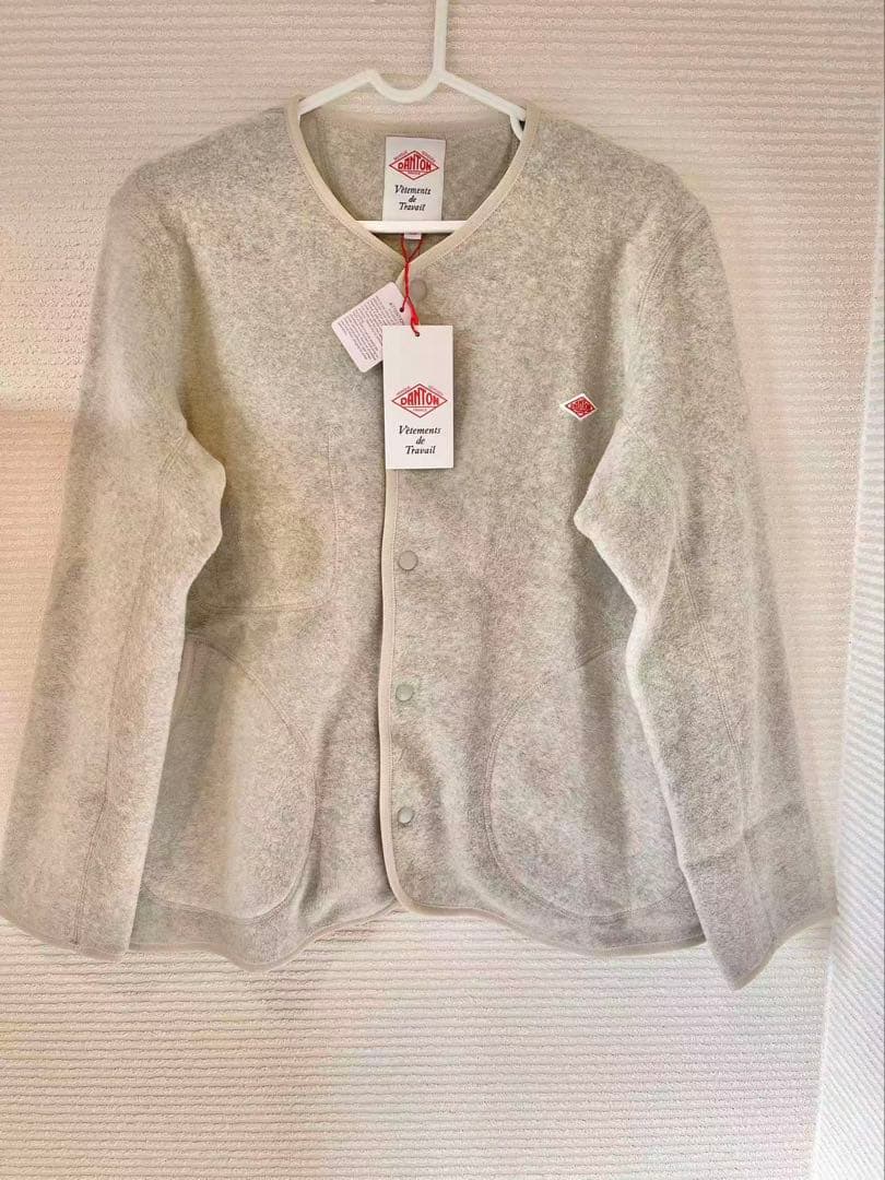◆新品 DANTON（ダントン） /ノーカラー フリース ジャケット（40）