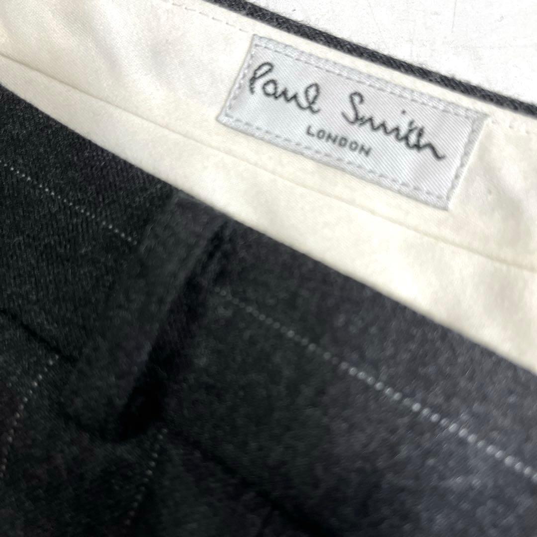 r1105-8Paul Smith ストライプダブルブレストスーツセットアップL